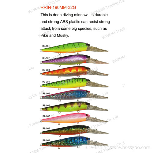 Fishing Lure ,Fishing Tackle ,Plastic Lure--Deep Diving Minnow (HRL035)
